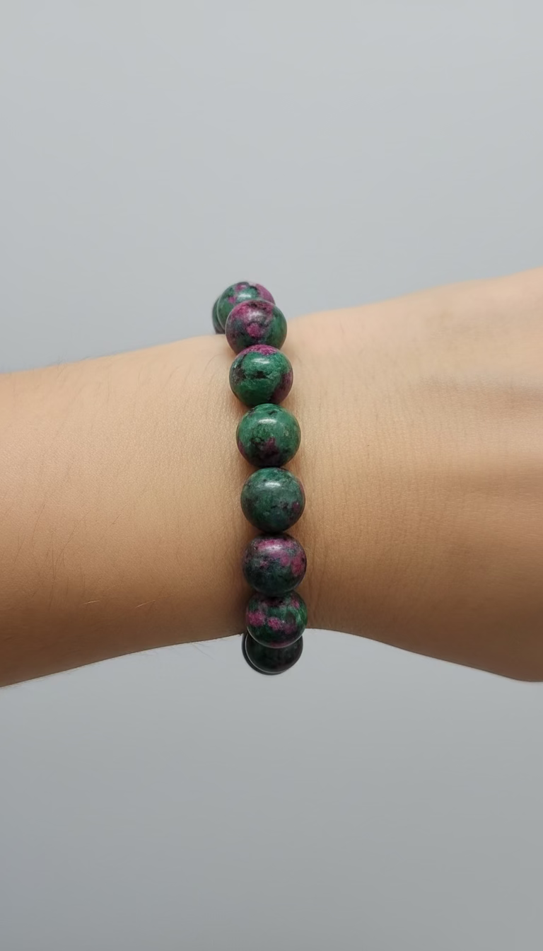 Ruby in Zoisite Bead Bracelet