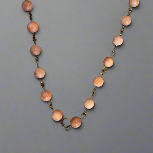 Maria's Sunstone & Copper Necklace
