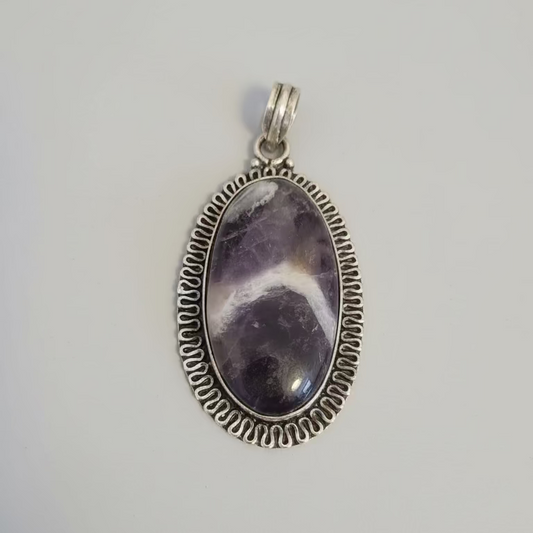 Amethyst Pendant in 925 Sterling Silver
