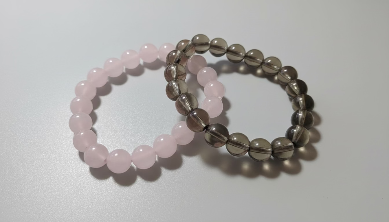 Smokey Quartz Beaded Bracelet