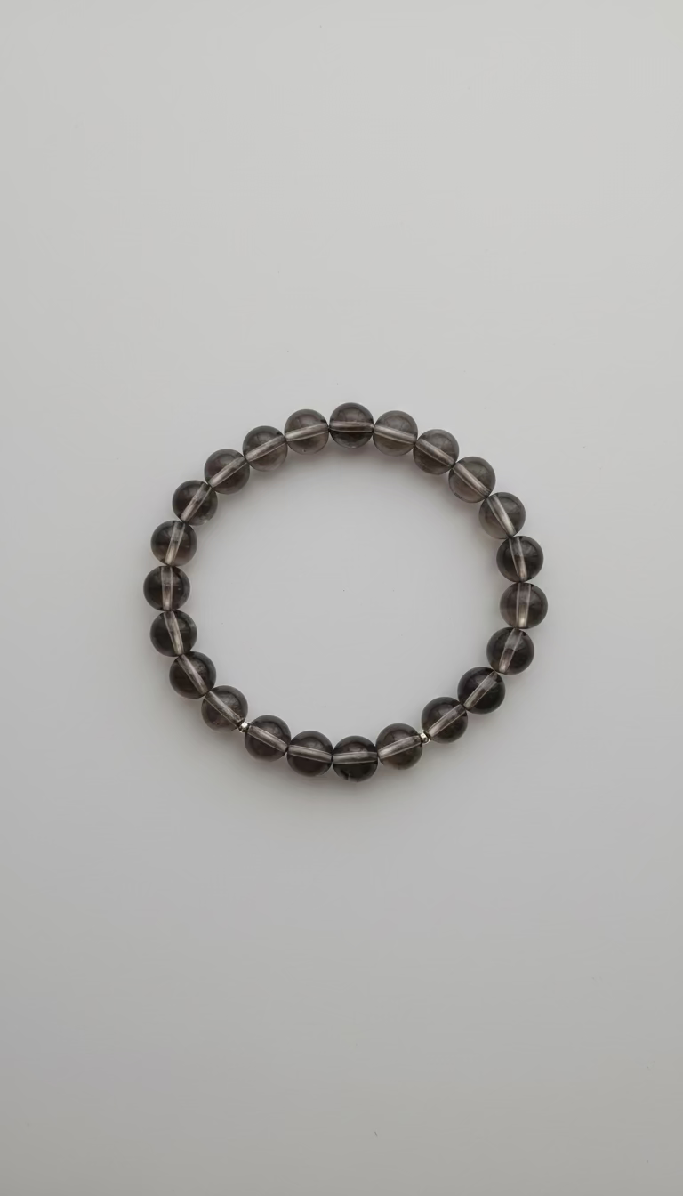 Smokey Quartz Beaded Bracelet